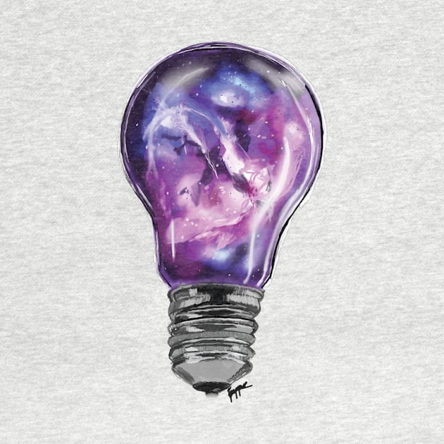 Galaxy bulb by colourofoctober